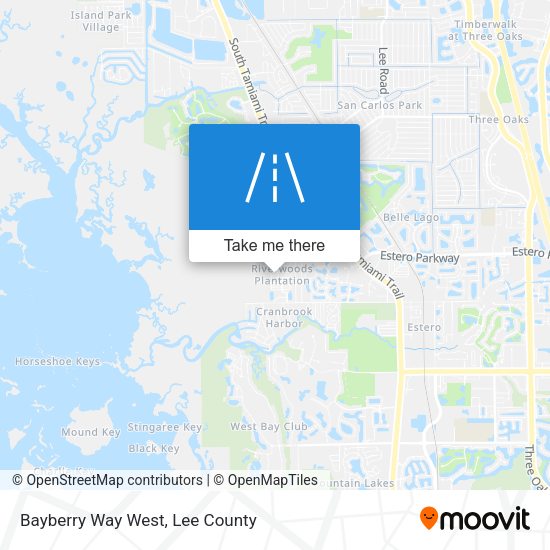 Bayberry Way West map