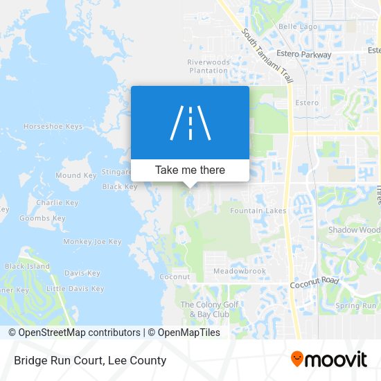 Bridge Run Court map