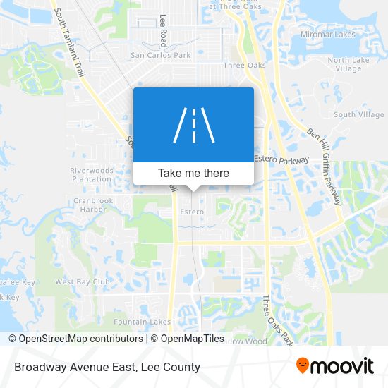 Broadway Avenue East map