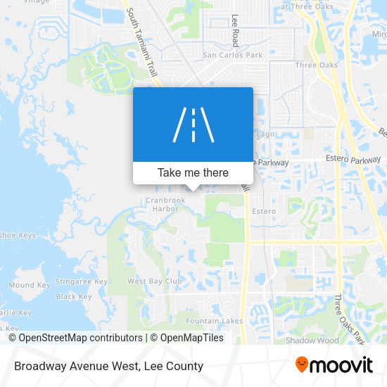 Mapa de Broadway Avenue West
