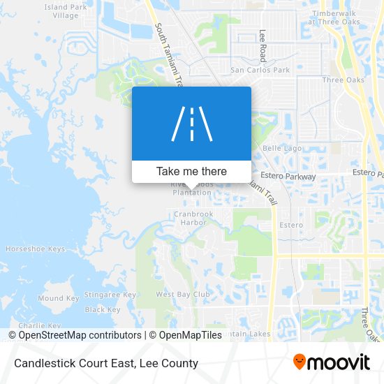 Mapa de Candlestick Court East