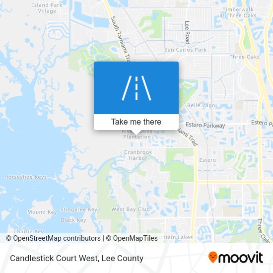 Mapa de Candlestick Court West