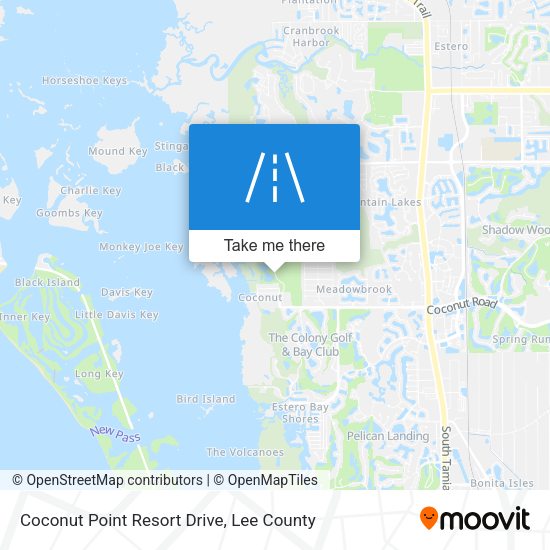Coconut Point Resort Drive map