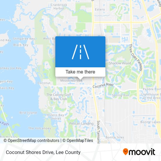 Mapa de Coconut Shores Drive