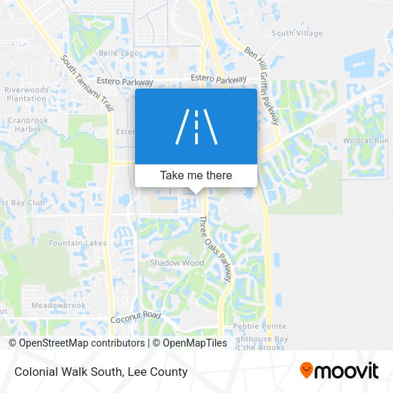 Colonial Walk South map