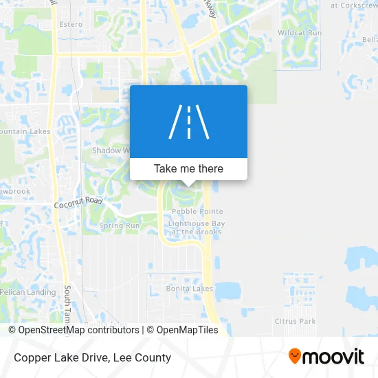 Copper Lake Drive map