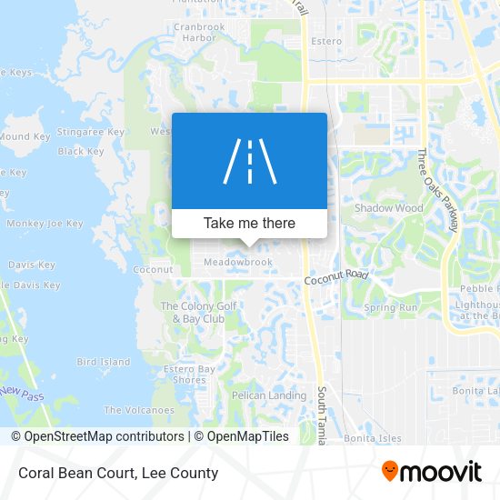 Coral Bean Court map