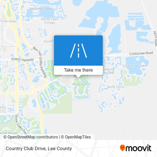 Country Club Drive map