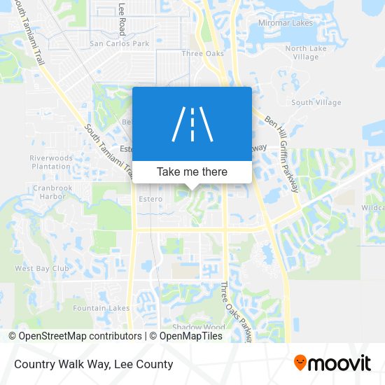 Country Walk Way map
