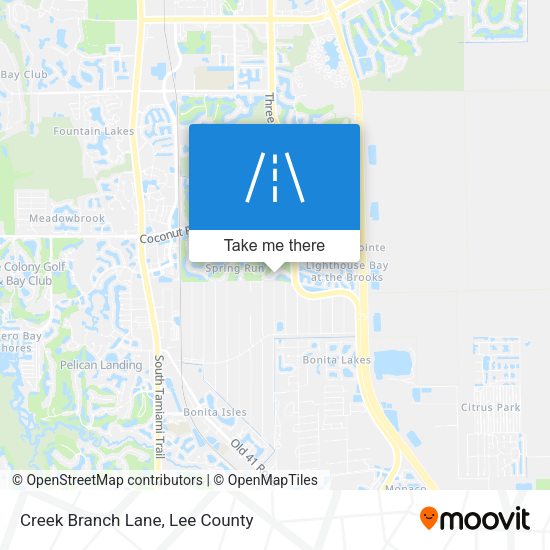 Creek Branch Lane map