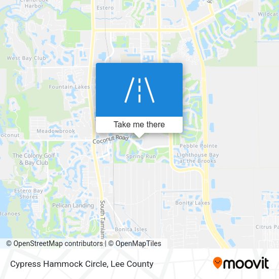 Cypress Hammock Circle map