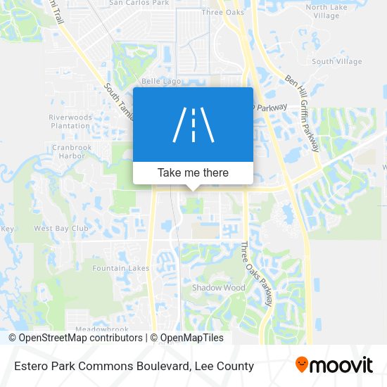 Estero Park Commons Boulevard map