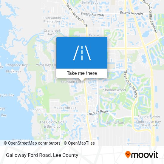 Mapa de Galloway Ford Road