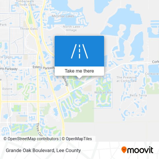 Grande Oak Boulevard map