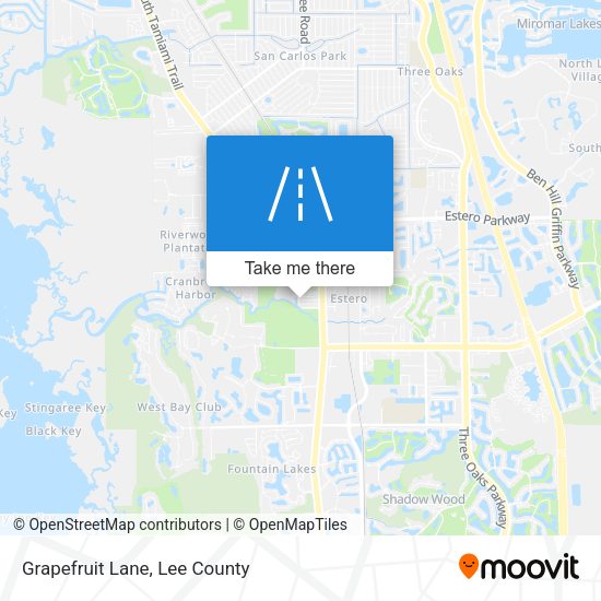Mapa de Grapefruit Lane