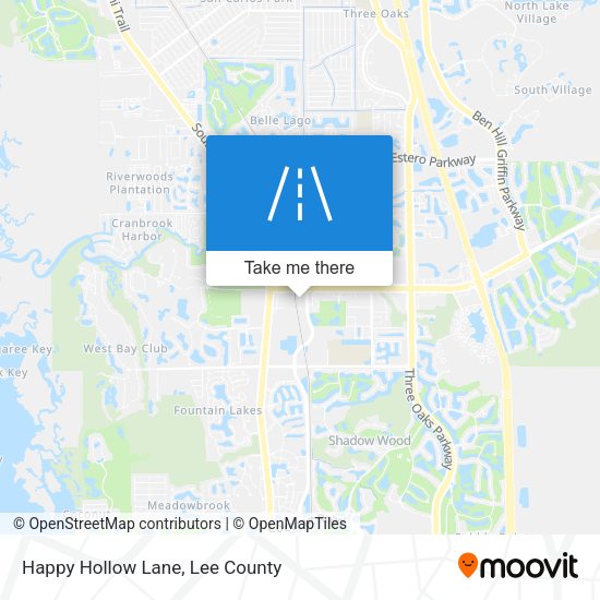 Mapa de Happy Hollow Lane