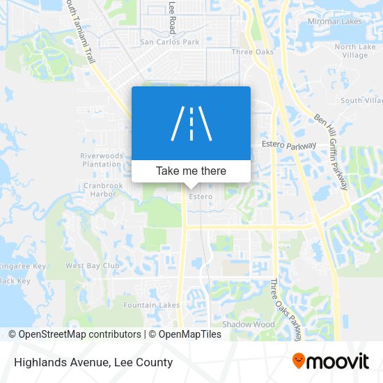 Highlands Avenue map