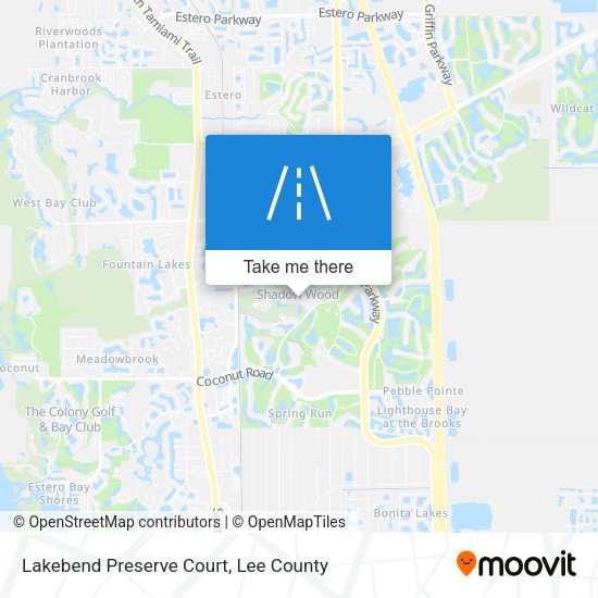 Lakebend Preserve Court map