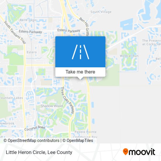 Little Heron Circle map