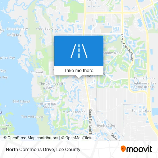North Commons Drive map