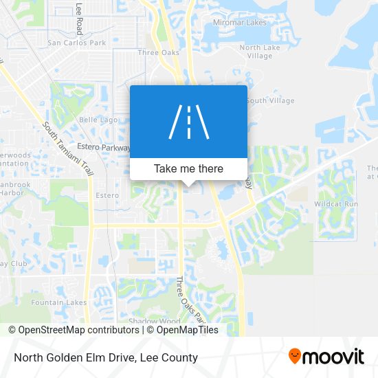 North Golden Elm Drive map