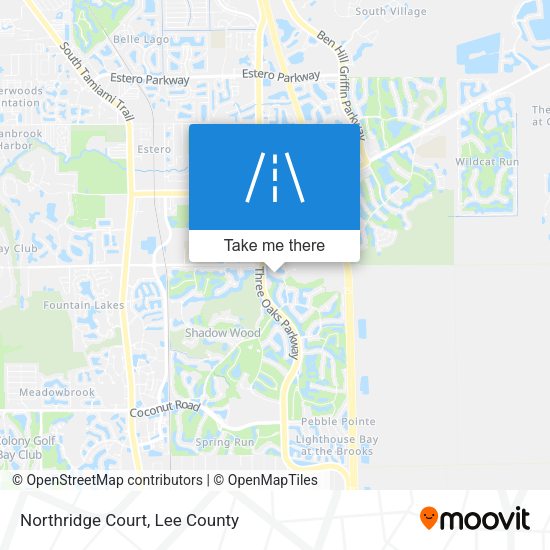 Northridge Court map