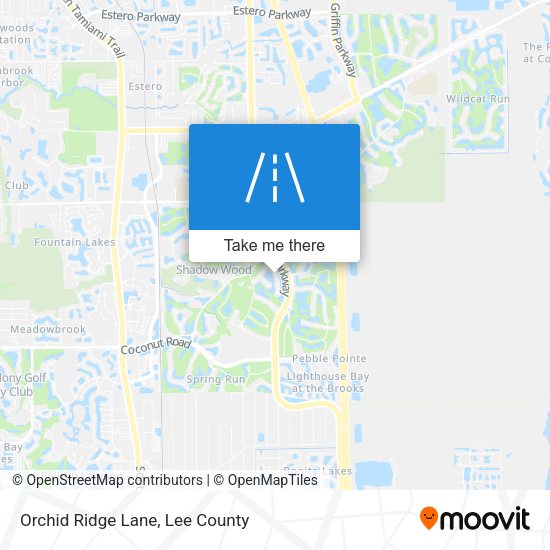 Orchid Ridge Lane map