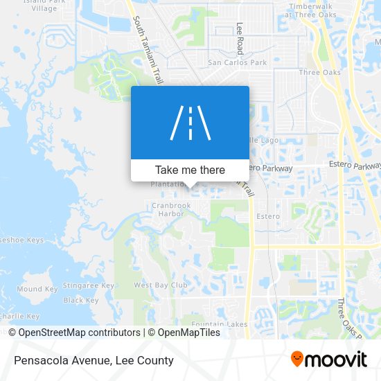 Pensacola Avenue map