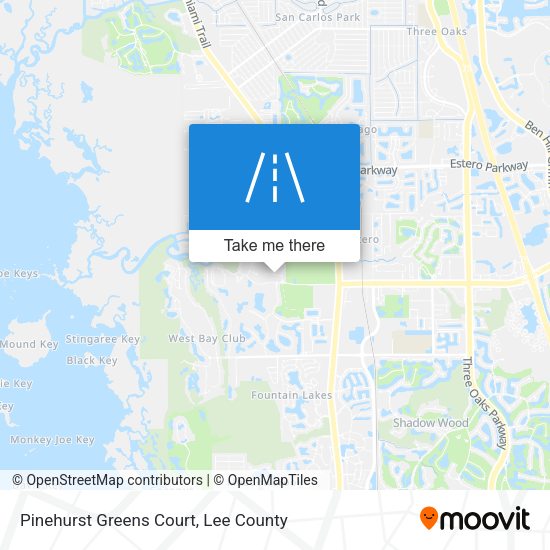 Mapa de Pinehurst Greens Court