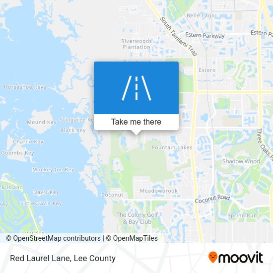 Mapa de Red Laurel Lane