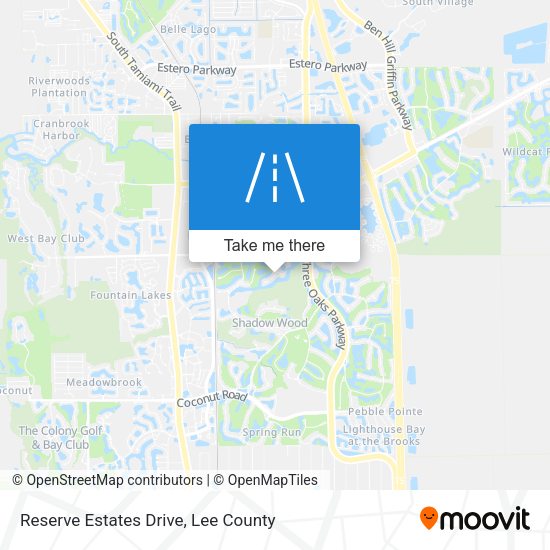 Mapa de Reserve Estates Drive