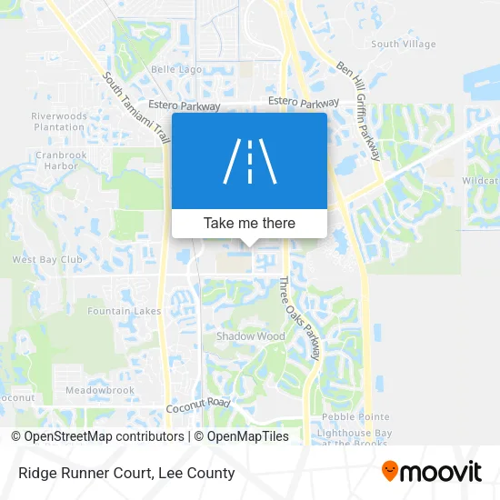 Ridge Runner Court map