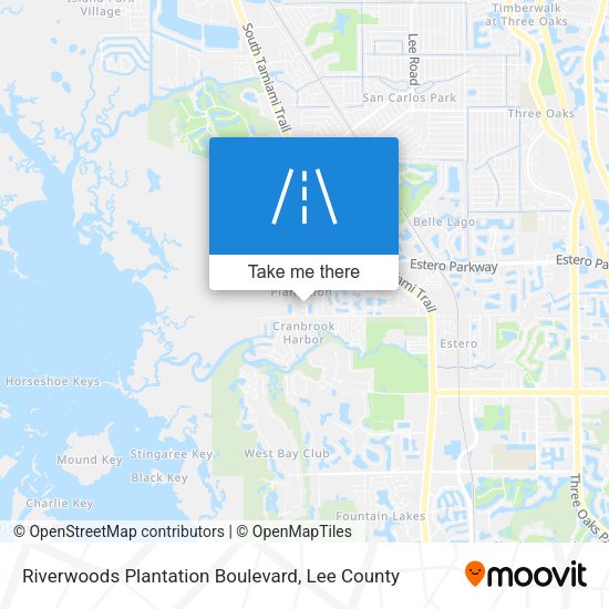 Riverwoods Plantation Boulevard map