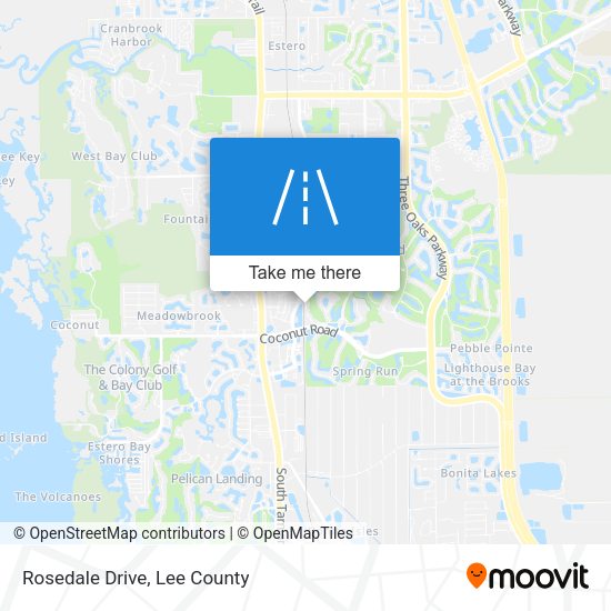 Mapa de Rosedale Drive