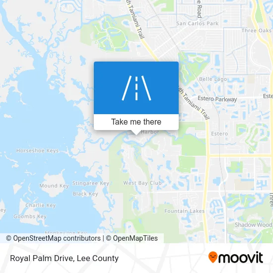 Royal Palm Drive map