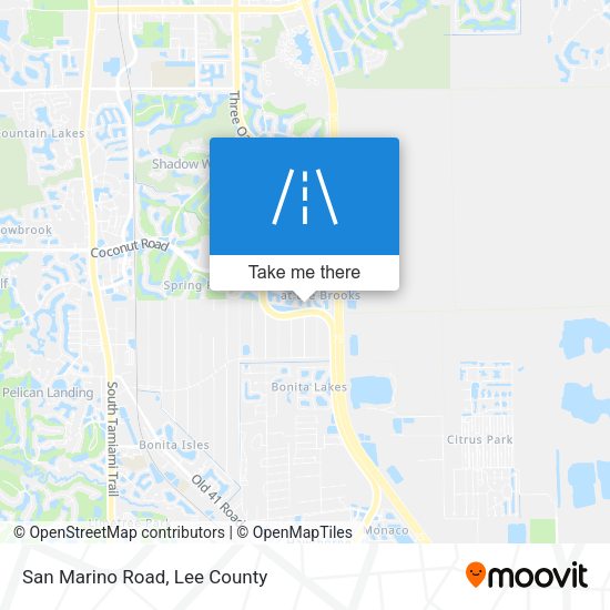 Mapa de San Marino Road