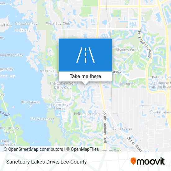 Mapa de Sanctuary Lakes Drive