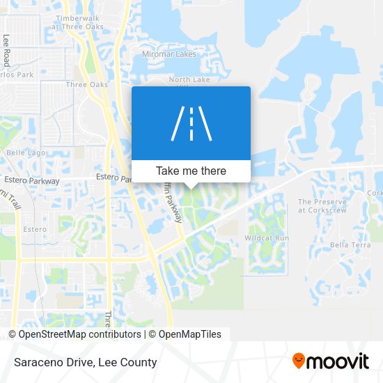 Mapa de Saraceno Drive