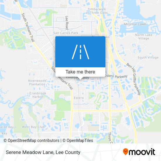 Serene Meadow Lane map