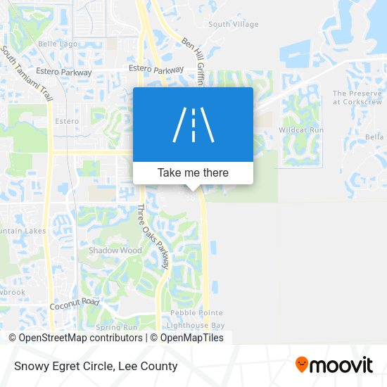 Snowy Egret Circle map