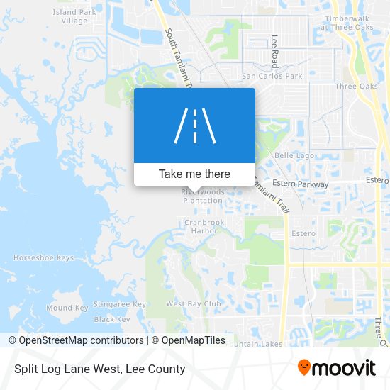 Mapa de Split Log Lane West
