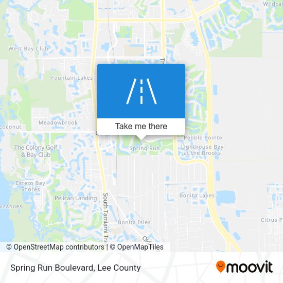 Spring Run Boulevard map