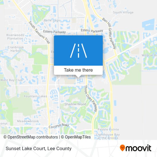 Sunset Lake Court map