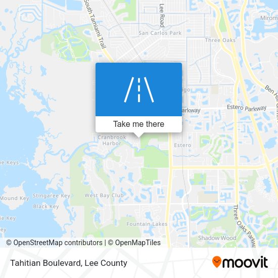 Tahitian Boulevard map