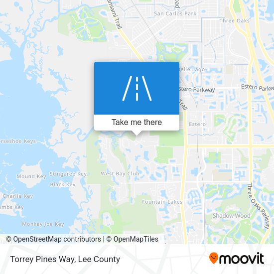 Torrey Pines Way map