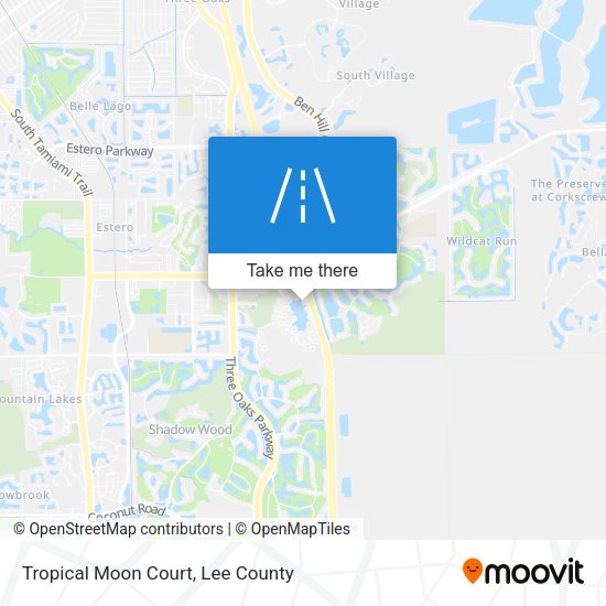 Tropical Moon Court map