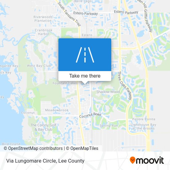 Mapa de Via Lungomare Circle