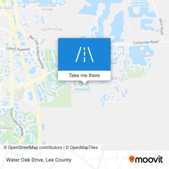 Mapa de Water Oak Drive