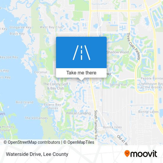 Waterside Drive map