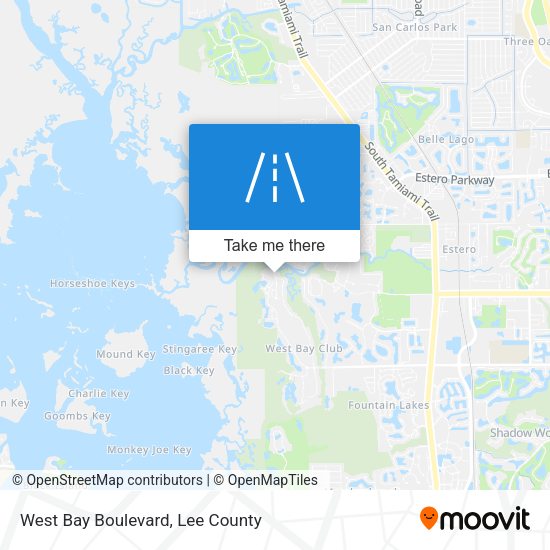 West Bay Boulevard map